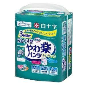 サルバ やわ楽パンツ 安心うす型 M−Lサイズ 22枚入 白十字 返品種別B｜joshin