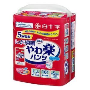 白十字 サルバ やわ楽パンツ しっかり長時間 L-LL 16枚 大人用オムツ