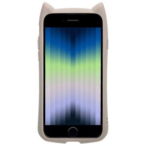 ラスタバナナ iPhone SE(第3世代/ 第2世代)/ 8/ 7用 猫耳ハイブリッドケース GLASS(ベージュ) 6832IP247HB 返品種別A｜joshin