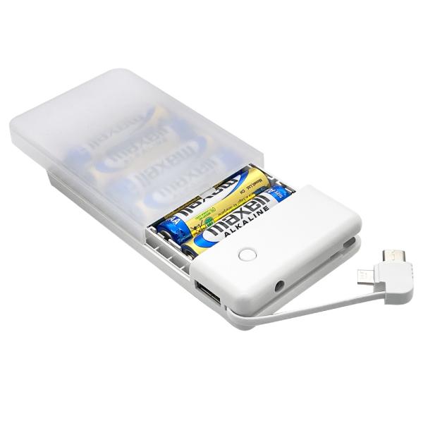 ラスタバナナ USB-A×1ポート 単3×6本電池式充電器 Type-C/ microUSBケーブル...