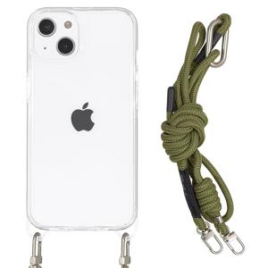 ラスタバナナ iPhone 14 /  13 用 TFS ハイブリッドケースTPU×PC CL+ショルダーストラップ RastaBanana 7252IP261HB