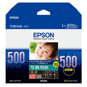 エプソン 写真用紙 ＜光沢＞ (L判/ 500枚) KL500PSKR 返品種別A｜Joshin web