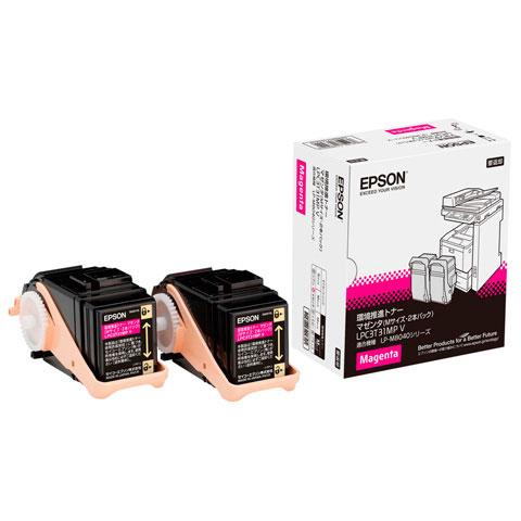 エプソン ［純正］環境推進トナー(マゼンタ/ 2本パック) EPSON LPC3T31MPV 返品種...
