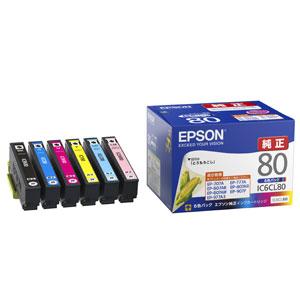 エプソン ［純正］インクカートリッジ(6色セット) EPSON とうもろこし IC6CL80 返品種...