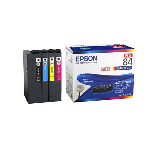 エプソン ［純正］インクカートリッジ(4色セット/ 大容量) EPSON IC4CL84 返品種別A