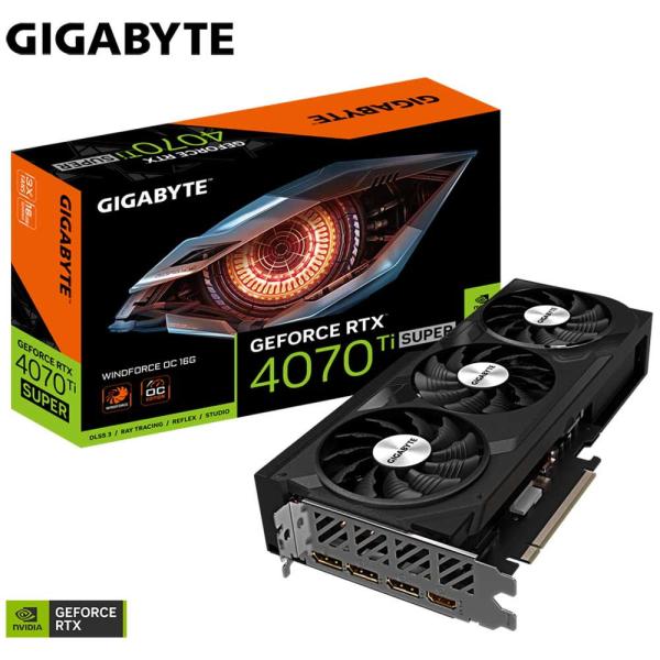 GIGABYTE GeForce RTX 4070 Ti SUPER WINDFORCE OC 16...