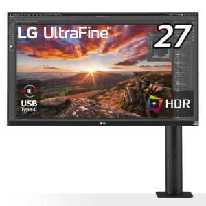 LG [27型 IPS 4K エルゴノミックスタンド/DisplayHDR400/USB Type-C(60W)/DCI-P3 95%/3辺フレームレス] 27UN880-B 返品種別B