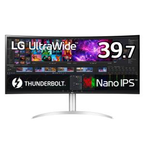 LG [39.7型 21:9 5120×2160曲面型ウルトラワイドモニター/Nano IPS/Thunderbolt 4/Live Color Low Blue Light/DCI-P3 98%] 40WP95C-W 返品種別B｜joshin