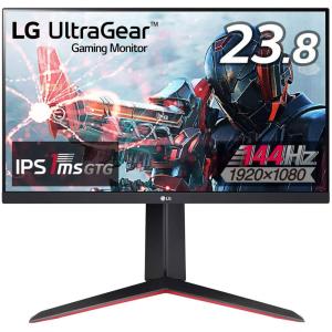 LG [23.8型 LG UltraGear FHD ゲーミングモニター IPS/リフレッシュレート144Hz/応答速度1ms/FreeSync Premium/HDR10/DASモード] 24GN650-BAJP 返品種別B｜joshin