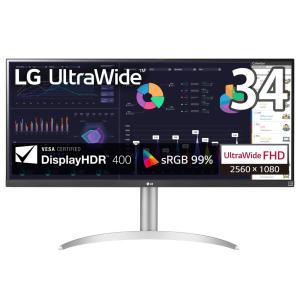 LG [34型(21:9)/IPS/2560×1080/ビジネス＆ゲーミング ウルトラワイドモニター/リフレッシュレート 100Hz/USB Type-C/FreeSync] 34WQ650-W 返品種別B