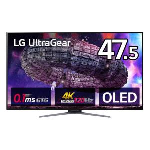 LG [47.5型 LG UltraGear ゲーミングモニター 有機EL 4K(3840×2160)@120Hz/HDMI2.1/応答速度0.1ms/DCI-P3 99%/20W+20Wスピーカー] 48GQ900-B 返品種別B｜joshin