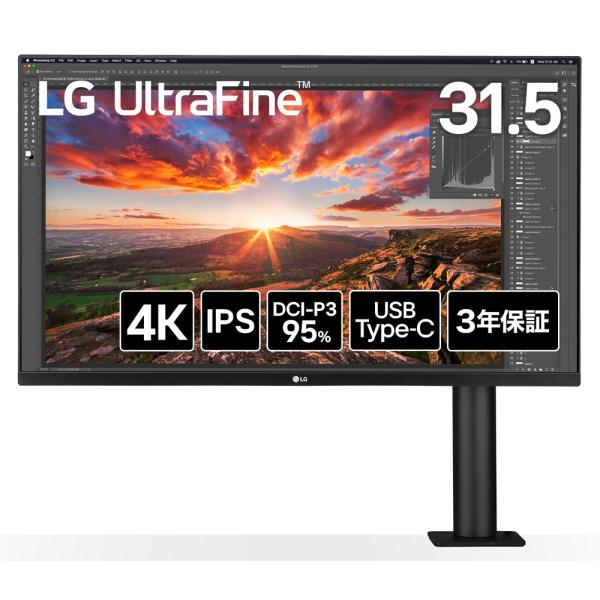LGエレクトロニクス 4K液晶ディスプレイ(31.5型/IPS/4K UHD 3840×2160/6...