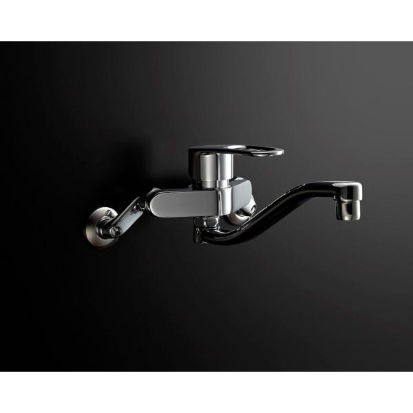 リクシル 壁付き2穴 シングル混合栓(キッチン用) (水栓)リクシル RSF-863Y 返品種別B