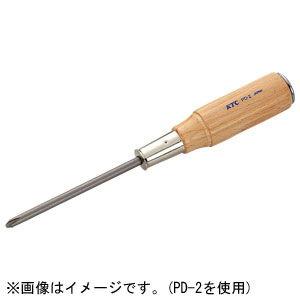 京都機械工具 木柄ドライバ クロス貫通タイプNo.1 KTC PD-1 返品種別B