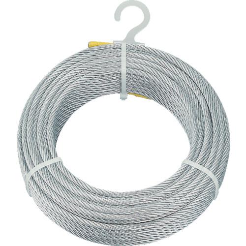 トラスコ中山 メッキ付ワイヤロープφ4mm×100m トラスコ中山 CWM-4S100 返品種別B