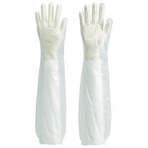 トラスコ中山 使い捨てポリエチレンロング手袋(30枚入・粉なし) TPL-60 返品種別B