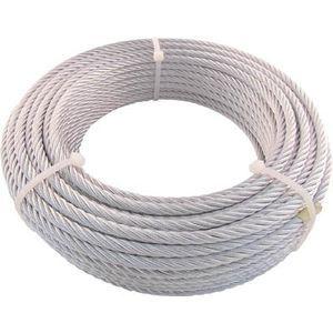 トラスコ中山 JIS規格品メッキ付ワイヤロープ (6×24)Φ12mm×30m JWM