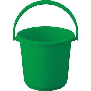 トラスコ中山 PPカラーバケツ 15L 緑 TPPB-15-GN 返品種別B