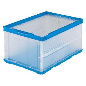 トラスコ中山 薄型折りたたみコンテナ 30L(透明) TRO30B TM 返品種別B