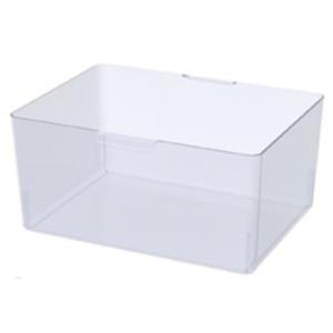 サンカ 収納ボックス スケルトンボックス M クリア 幅35×奥行28.4×高さ16.4cm(クリア) 収納ケース SKB-WM 返品種別A
