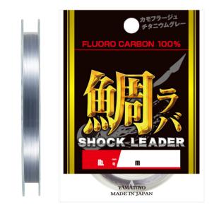 山豊テグス 鯛ラバショックリーダー 30m チタニウムグレー(3号/ 12lb) 返品種別B