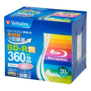 バーベイタム 6倍速対応BD-R DL 20枚パック50GB ホワイトプリンタブル Verbatim VBR260RP20V2 返品種別A｜joshin