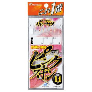 ハヤブサ これ一番 ピンクスキンサビキ 6本針 HS710 6号 ハリス1号 HAYABUSA HS710-6-1