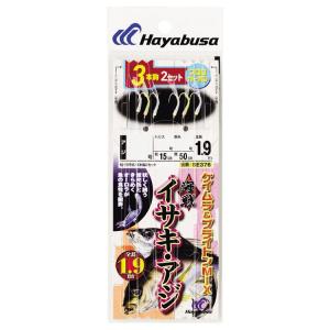 ハヤブサ 海戦イサキ・アジ ケイムラ＆ブライトンMIX 3×2 SE376 6号 ハリス3.5号 返品種別A｜joshin