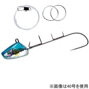 ハヤブサ 船太刀魚テンヤ速掛型 フッ素コーティングフック SW409 30号 HAYABUSA SW409-30-4