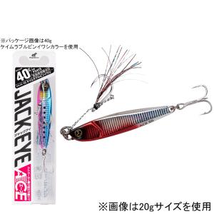 ハヤブサ ブッ飛びハイアピールジグ ジャックアイ エース FS415 40g(流血シルバー) HAYABUSA JACK EYE ACE メタルジグ FS415-40-8 