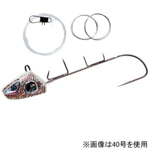 ハヤブサ 船太刀魚テンヤ速掛型 フッ素コーティングフック SW409 30号(ホバリングスクイッド) HAYABUSA SW409-30-6 