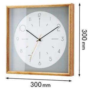 インターフォルム 電波掛け時計INTERFORM Cadre カードル ウォールクロック CL-40...