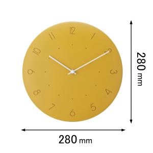 インターフォルム 掛け時計INTERFORM ウォールクロック Kalmar カルマル イエロー CL-4340YE 返品種別A｜joshin