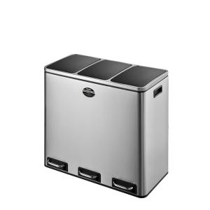 ダルトン(DULTON) 3 コンパートメントビン 54 BONOX 3-COMPARTMENT BIN 54 ステンレス製ゴミ箱 K855-1203-3 返品種別A｜joshin