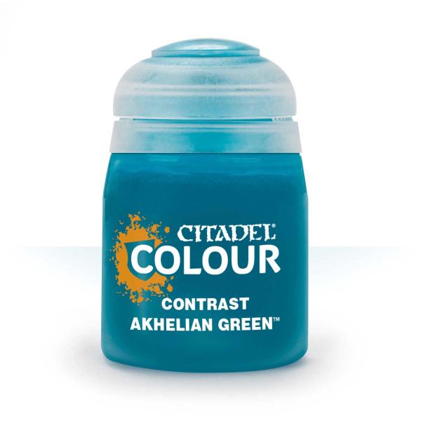 ゲームズワークショップ シタデルカラー コントラスト:AKHELIAN GREEN アクへリアン・グ...