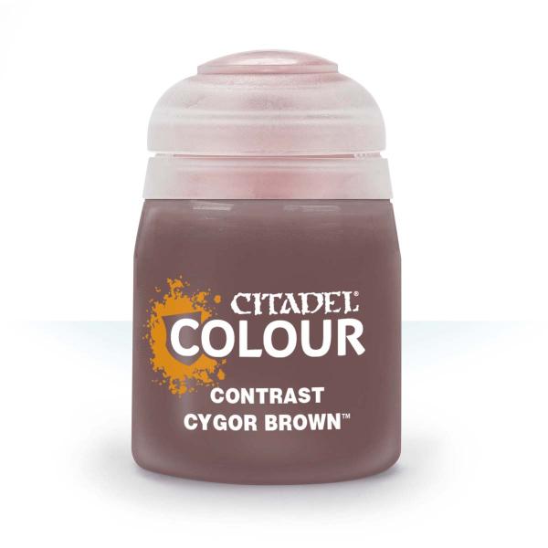 ゲームズワークショップ シタデルカラー コントラスト:CYGOR BROWN サイゴール・ブラウン塗...
