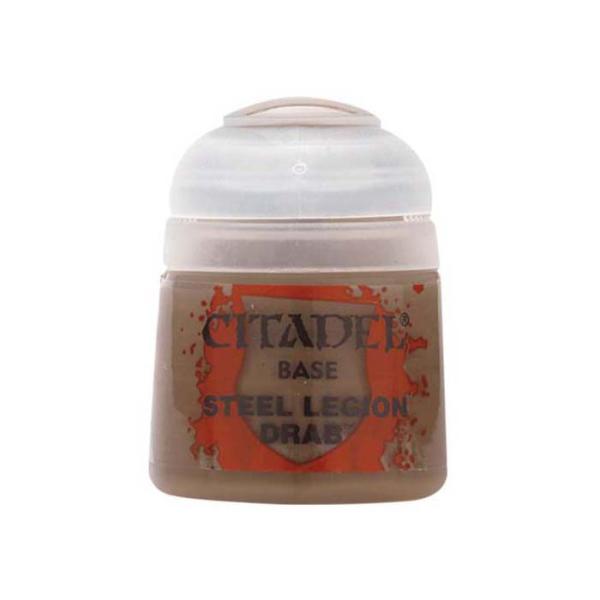 ゲームズワークショップ シタデルカラー ベース: STEEL LEGION DRAB スティール・レ...
