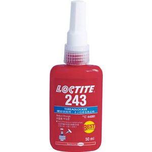 ヘンケルジャパン ロックタイト 243 ねじゆるみ止め用接着剤 中強度タイプ 10ml LOCTITE ねじゆるみ止め剤 243-10 返品種別B