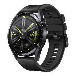 HUAWEI(ファーウェイ) スマートウォッチ(ブラック)HUAWEI WATCH GT 3 46mm/ Black Fluoroelastomer WATCH-GT3/ 46MM/ BK 返品種別A