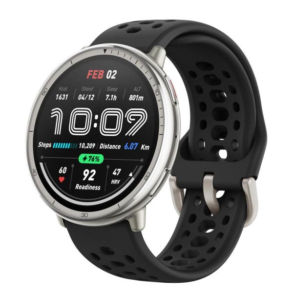 Amazfit(アマズフィット) AMAZFIT Active2 ブラックシリコン スマートウォッチ...