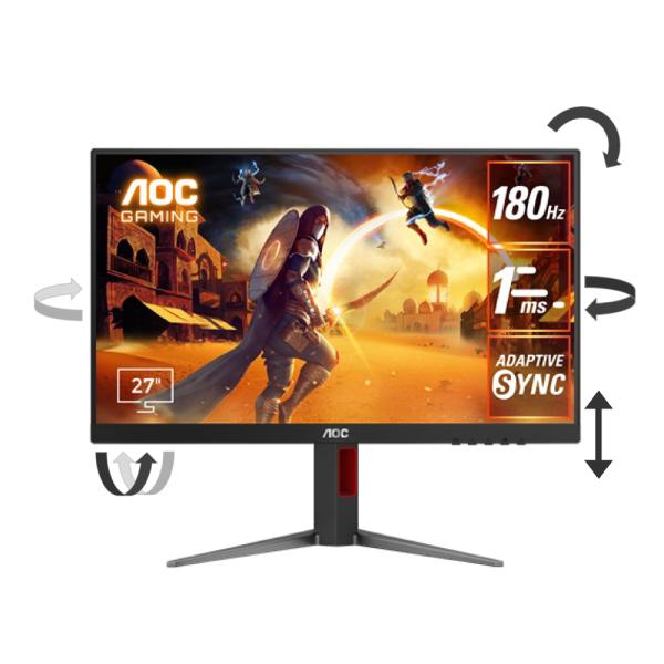 AOC｜エーオーシー ゲーミング液晶ディスプレイ(27型/ Fast IPS/ FullHD 192...