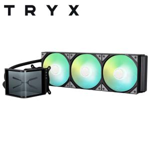 TRYX｜トライエックス PANORAMA SE 360 ARGB Liquid Cooler L字型AMOLEDディスプレー搭載 簡易水冷CPUクーラー(ブラック) L-P360L-AM3M-G0K 返品種別Bの商品画像