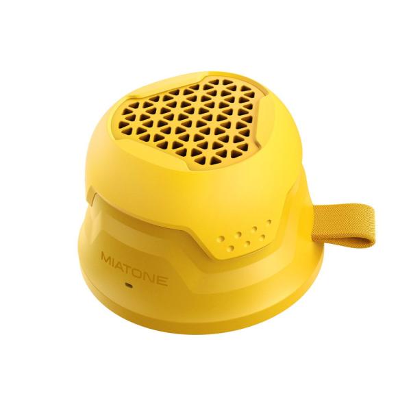 miatone(ミアトーン) 防水対応ポータブルBluetoothスピーカー(イエロー) MagRo...