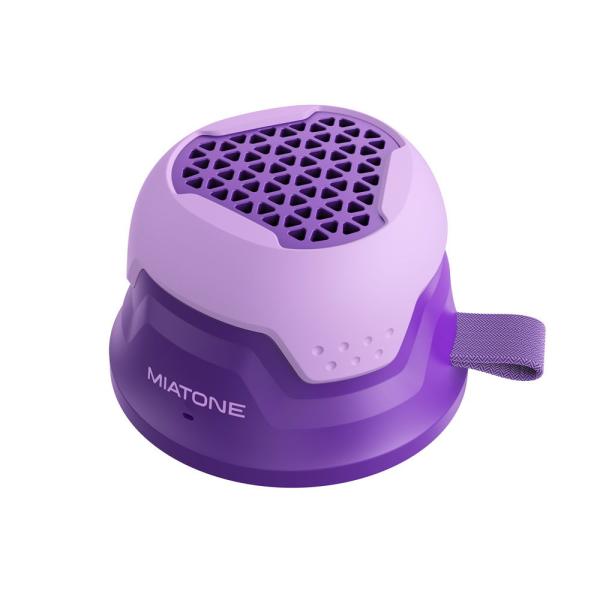 miatone(ミアトーン) 防水対応ポータブルBluetoothスピーカー(パープル) MagRo...