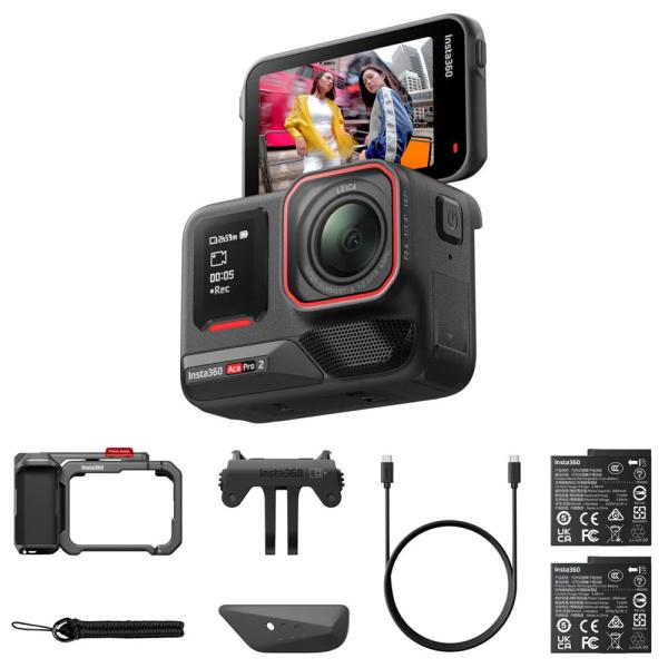 Insta360 アクションカメラ「Insta360 Ace Pro 2」ストリート撮影キット デュ...