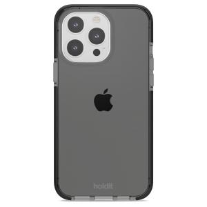 Holdit(ホールディット) iPhone15 Pro Max(6.7inch/ 3眼)用 Seethru 耐衝撃クリアケース(Black) 15968 返品種別A｜joshin