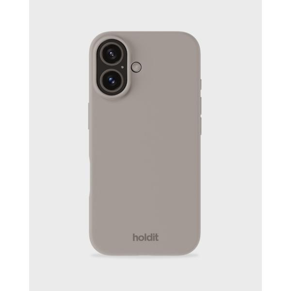 Holdit(ホールディット) iPhone 16用 ソフトタッチシリコーンケース Taupe(トー...
