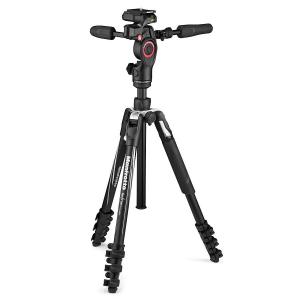 マンフロット アルミニウム三脚 4段 Manfrotto befree 3ウェイライブ アドバンス MKBFRLA4BK-3W 返品種別A