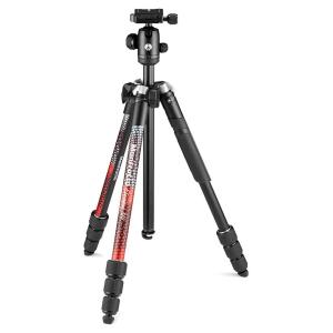 マンフロット アルミニウム4段三脚キット(レッド) Manfrotto Element MII MK...