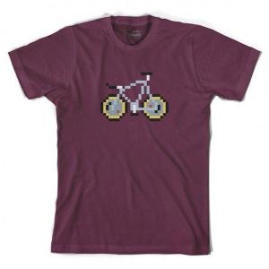 チネリ サイクル用Tシャツ PIXEL BIKE LASER BORDEAUX サイズ：L 返品種別B｜joshin